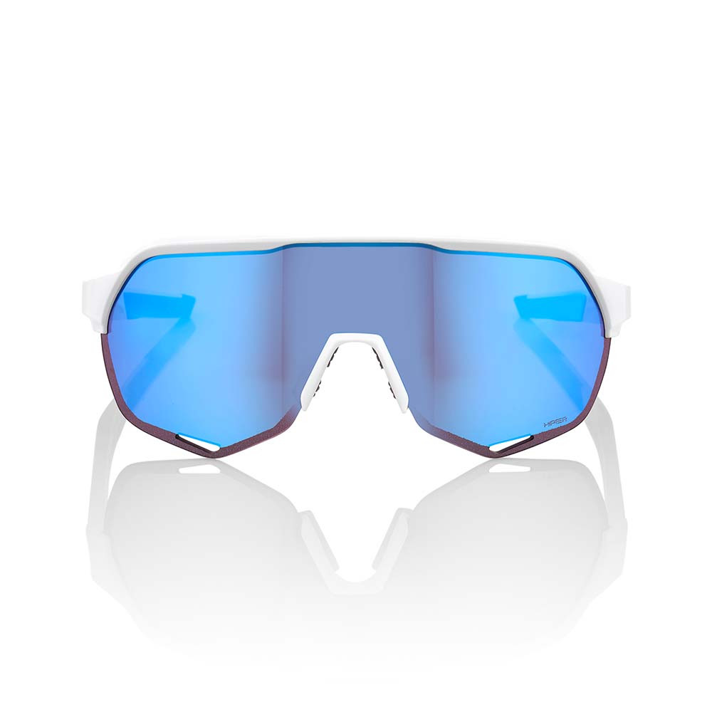 100% S2 -  화이트 / 하이퍼 블루 멀티레이어 미러 렌즈 (60006-00006)